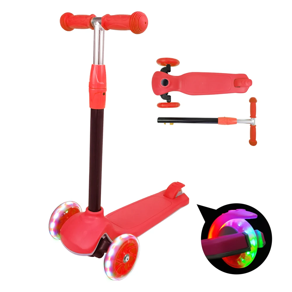 

Adjustable Handle Bar Kick Scooters One-click Scooters Outdoor Play Toys Baby Scooters, Customized color