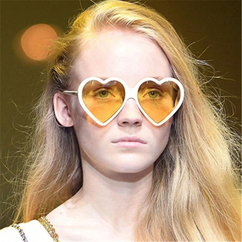 

Fashionable Sun Glasses Cute Heart Shaped Women Sunglasses, 6 colors
