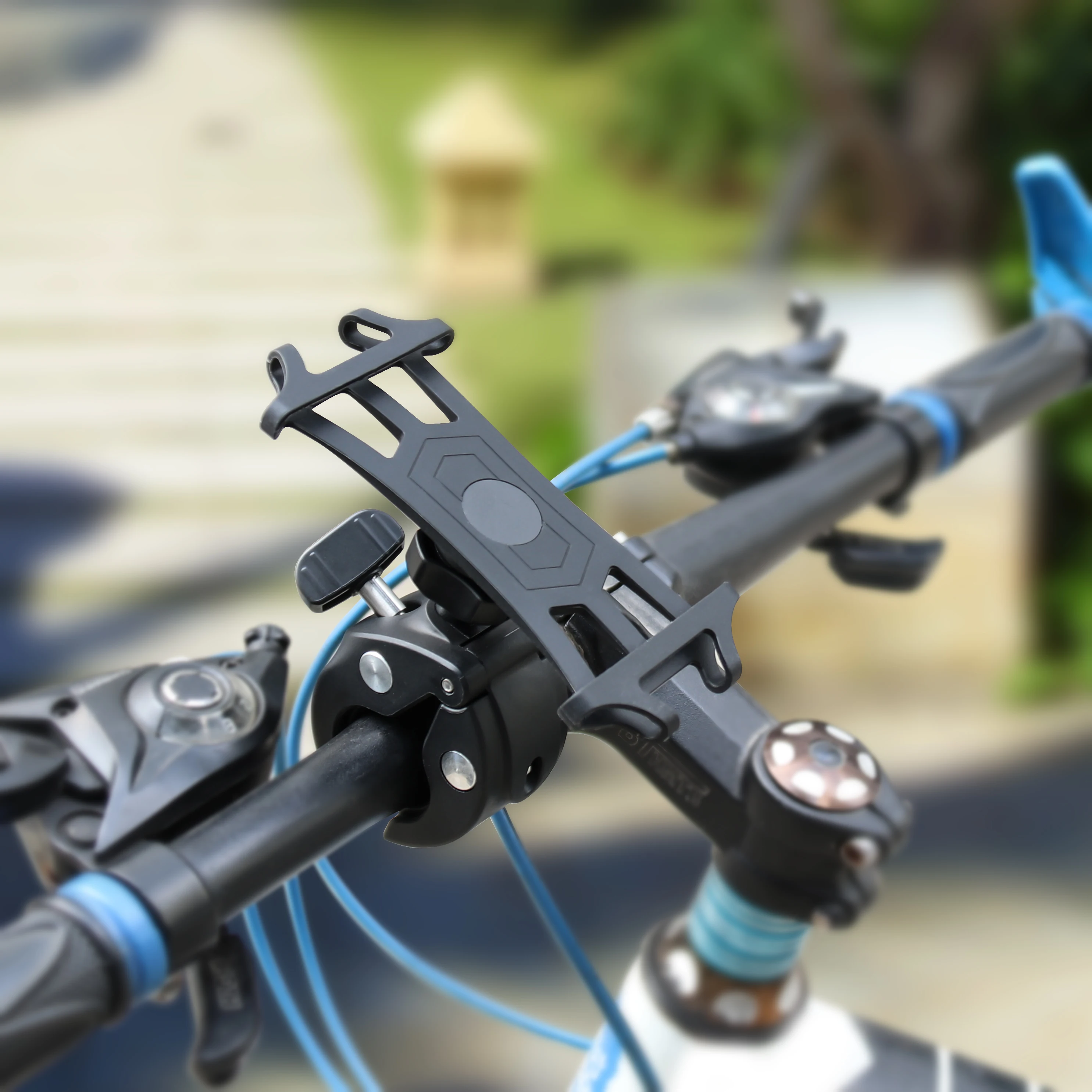

Anti-Slip Bike Phone Holder Phone Bike Mount Cell Phone Holder Bike Holder Mobile, Black