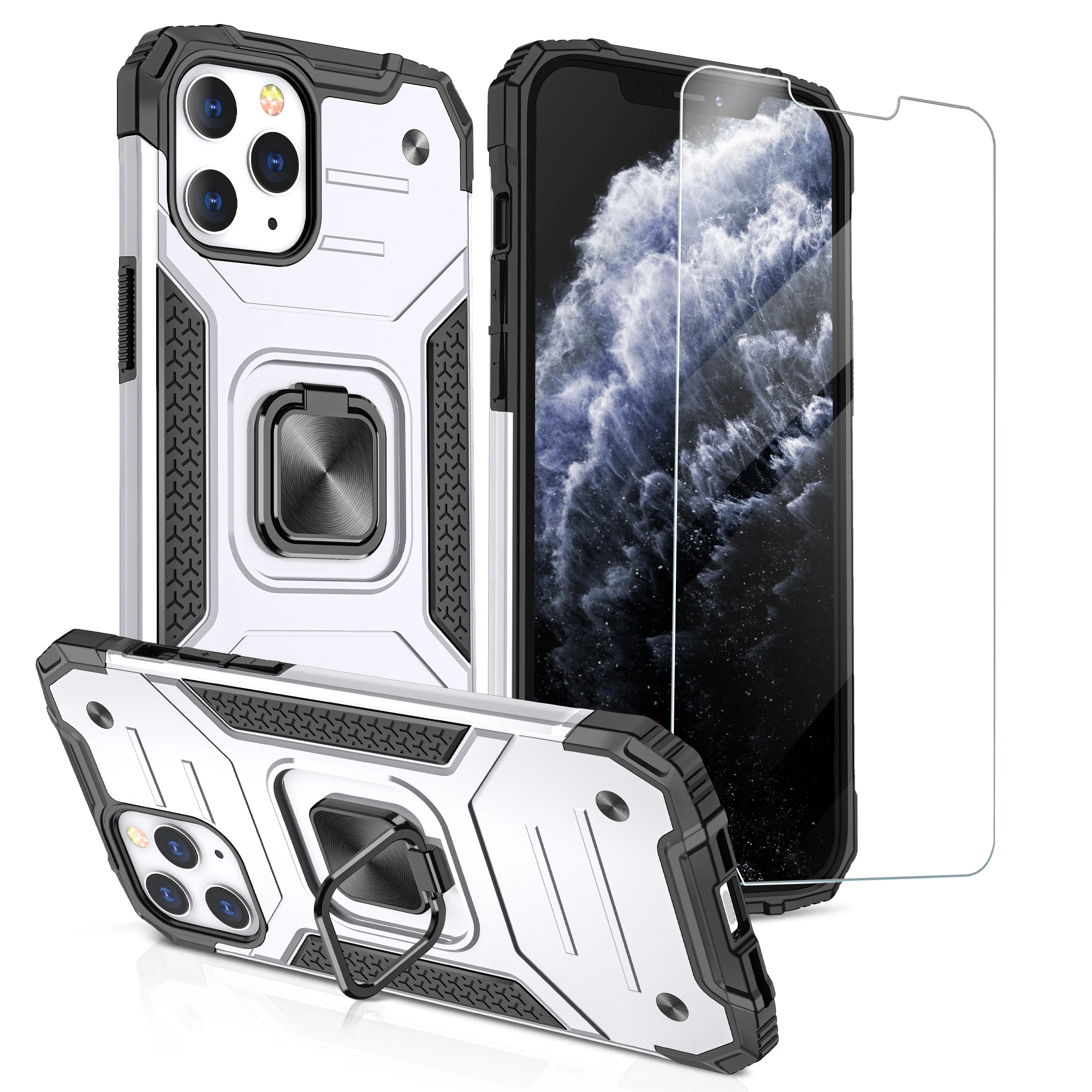 Full Protection With Screen Protector Phone Case For Iphone 12 Pro Tpu