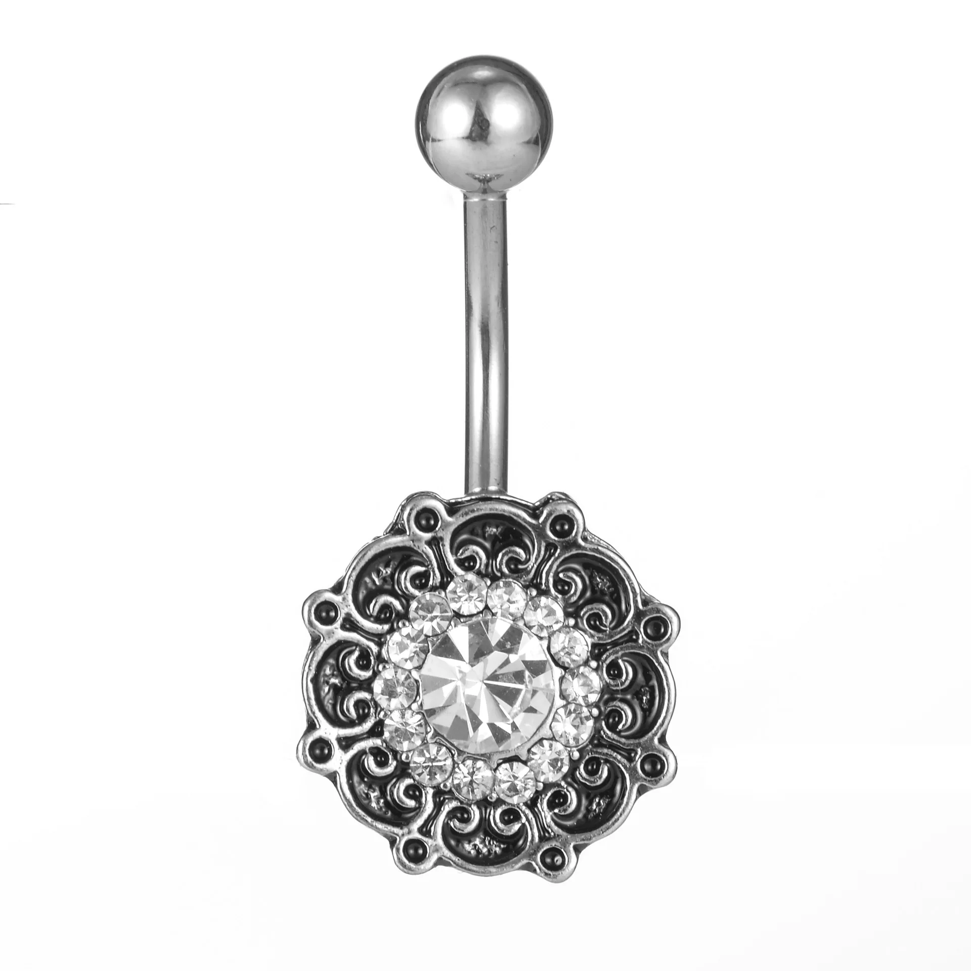 

316 Material Fun Human Body piercing accessories round belly button ring Navel nailbutton button button