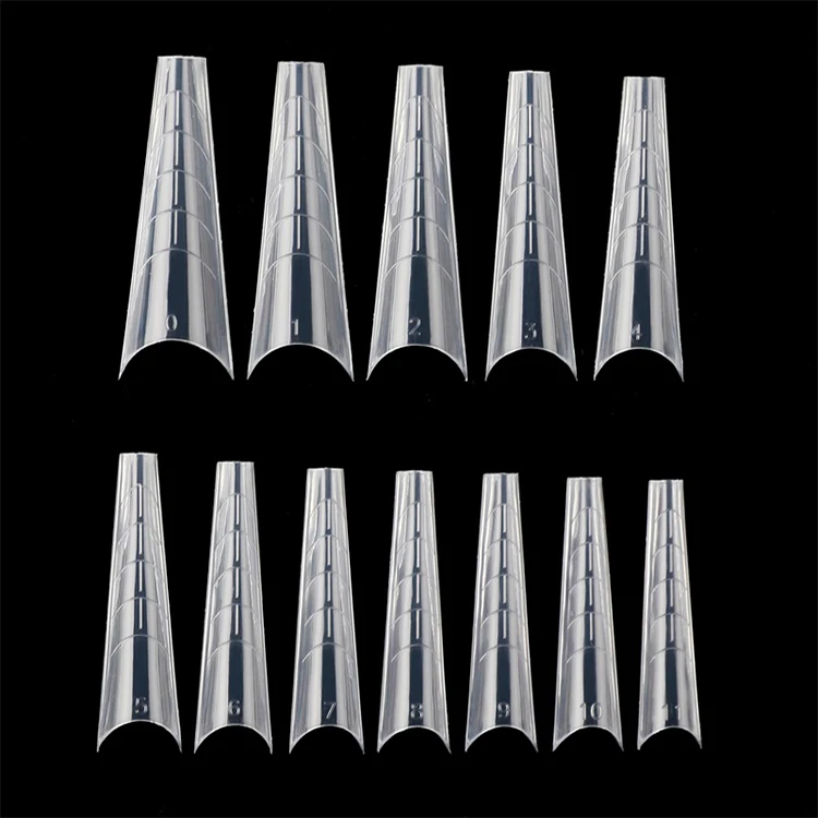 

2021 Professional Salon 120PCS Full Cover C Curve Cone Shape Quick Build nail tips
