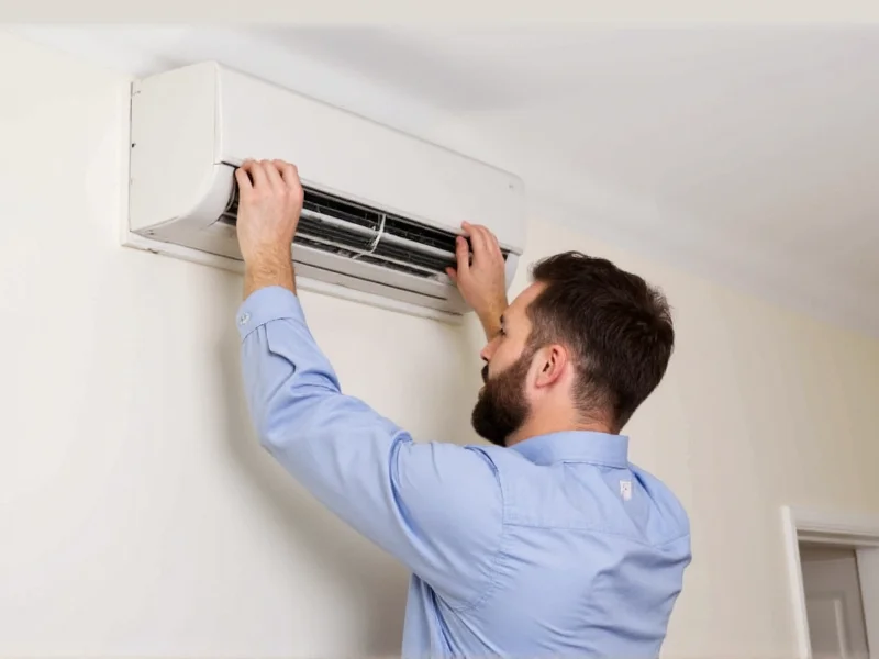 Homeowner mounting mini-split indoor unit