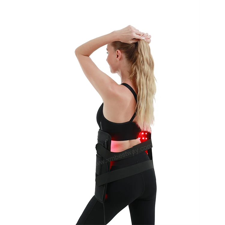 

Red Light Slimming Belt Photon Wrap Massage Physical Therapy Equipment Mat Custom Logo, Black