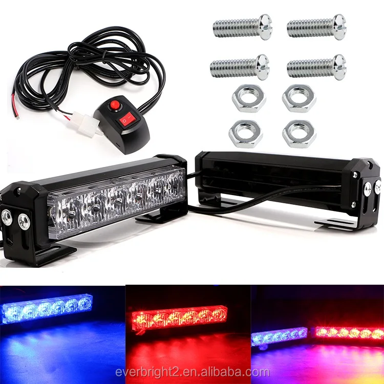 Car Emergency Flasher Dash Strobe Warning Light Day Running Flash Led