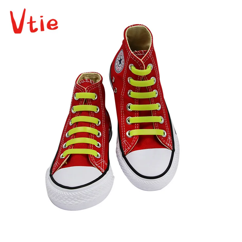

Can Custom Logo New Elastic Silicone No Tie Shoelace For Kids