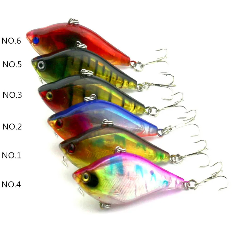 

Amazon hot sales wholesales metal vib lure bait, 6 colors