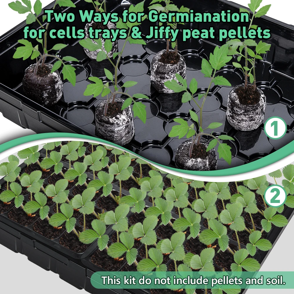 Indoor Plant Growing System Kits With Lid And Vented Humidity Dome Grow