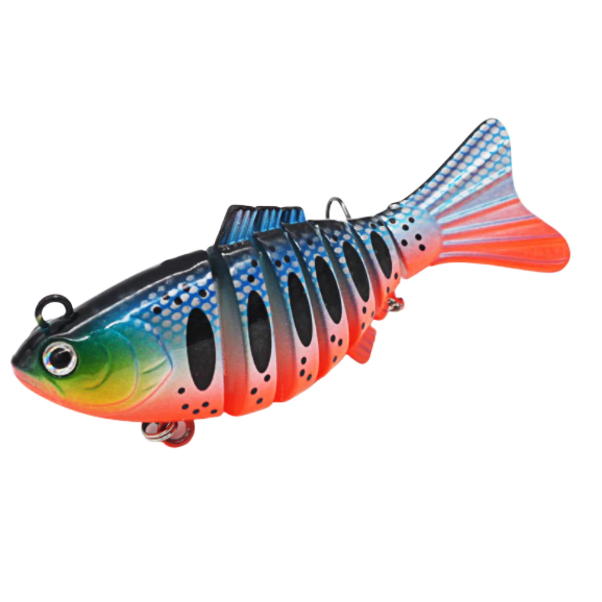 

Wholesale Colorful 100mm 24g 7 Section Hard Jointed Lure Swimbait Segment Fishing Lure