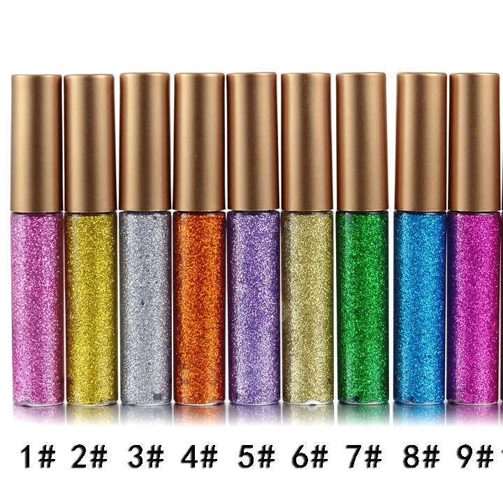 

Wholesale New Arrival Makeup Cosmetic 10 Colors waterproof glitter eyeliner glitter eyeliner shiny eyeliner liquid, 10colors