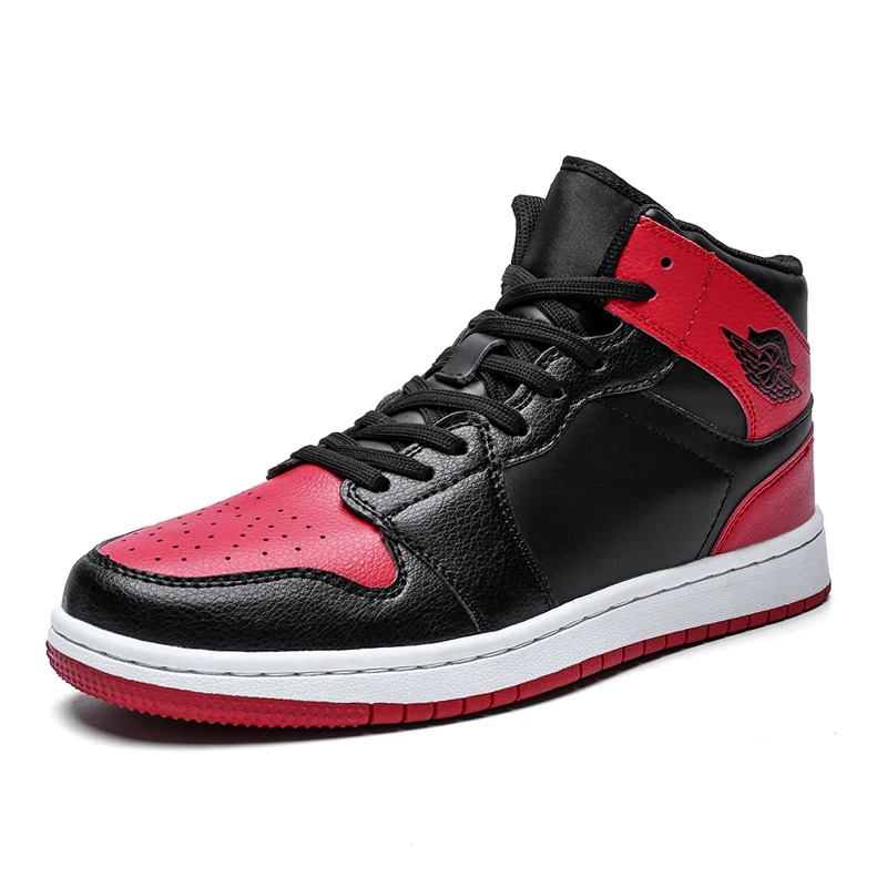 

New No Brand Logo Aj 1 High Top Sneakers Men'S Fashion Basketball Shoes Original Sneakers Men Shoes 2021, 6 color as picture