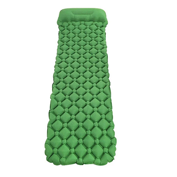 

Lightweight Sleeping Pad Air Camping Gear with Pillow Portable Mat Inflatable sleeping mat sleeping mat, Orange,green,dark blue,blue