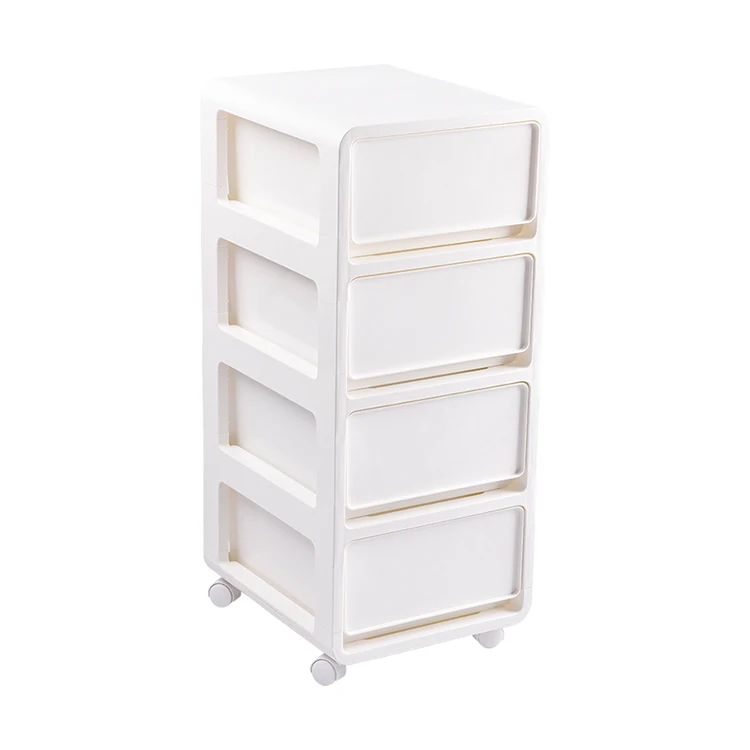 

Storage organization 4 drawers white storage drawer with wheels