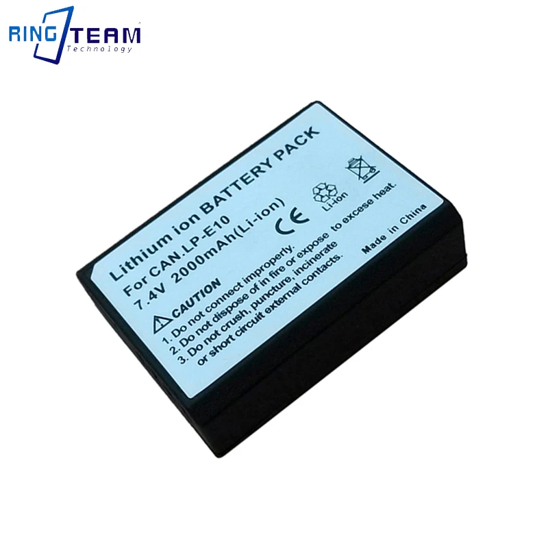 For Canon EOS Rebel T3 T5 T61100D 1200D 1300D EOS  Kiss X50 Camera  7.4V Rechargeable  Battery LPE10  E10  LP-E10 details