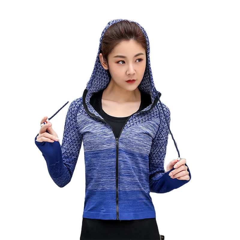 

Yoga Jacket Stretch Slim Sports Workout Clothes Women Sweatshirt Ladies Slim Fit Tracksuits Female Gym Tracksuit, As above