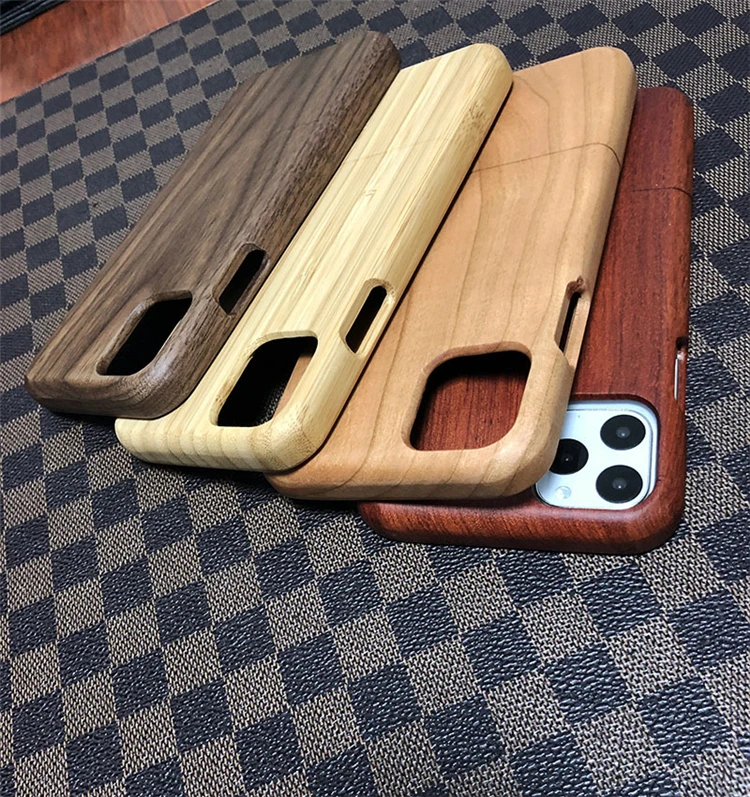 

For iphone Passed anti drop test detachable high-quality solid wood phone case