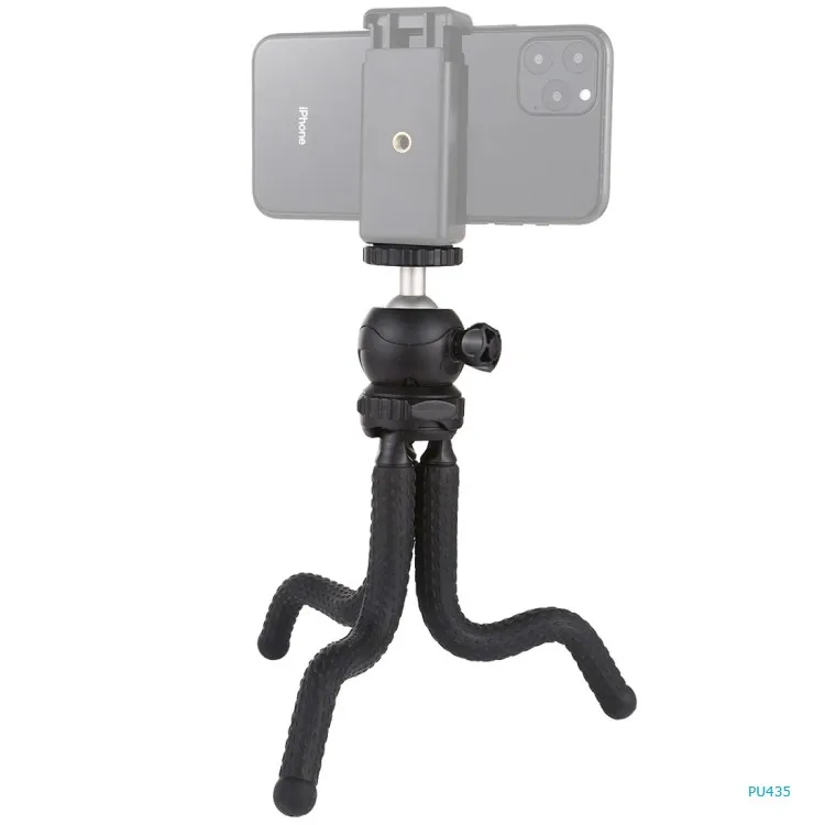 

Mini tripod Sponge Pocket Vlog Ball Head Octopus Flexible Phone camera Tripod tripod for for SLR Cameras, GoPro and smartphone, Black