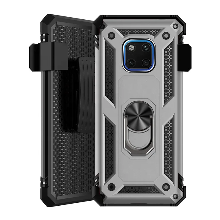 

3 in 1 Hybrid Shockproof Kickstand Holster Belt Clip Phone Case For Huawei mate 20 Full Protective Cover