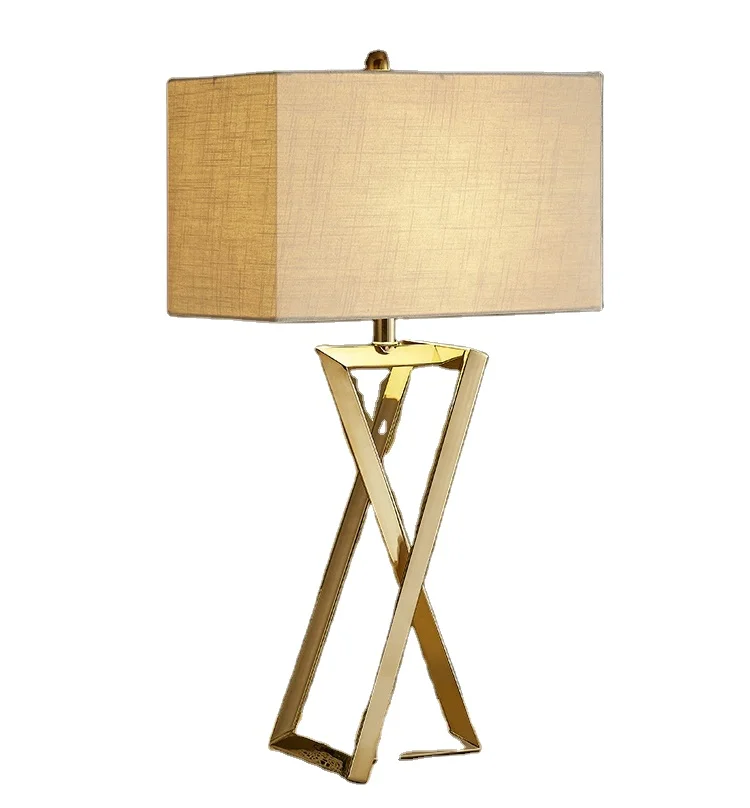 

Hotel Bedside Stainless Steel Table Lamp Restaurant Antique Modern Reading Lamp Home Lobby Brass Golden Desk Lamp TL101, Mutiple & customized