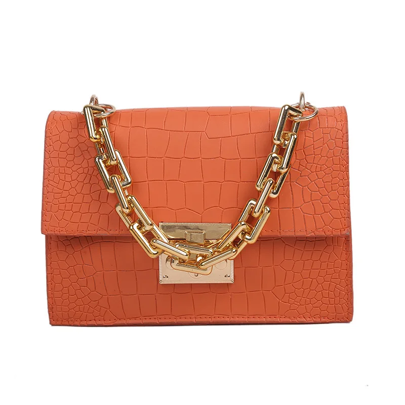

Stone Pattern Women Sling Chain Hand Bags Fashion Ladies Shoulder Bag 2021 PU Crossbody Bags