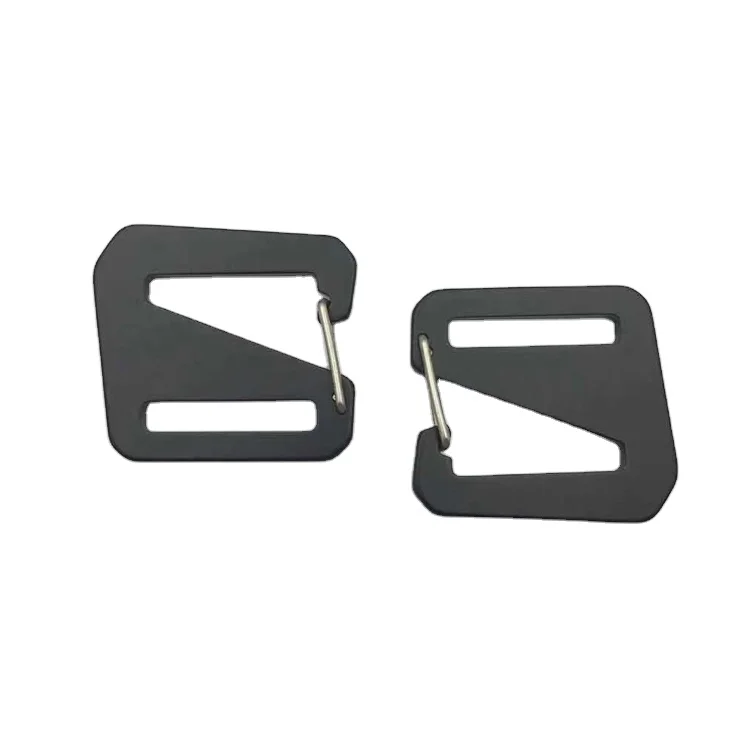 

snap aluminum webbing buckles 25mm adjustable spring G hook buckle for belt, Customized