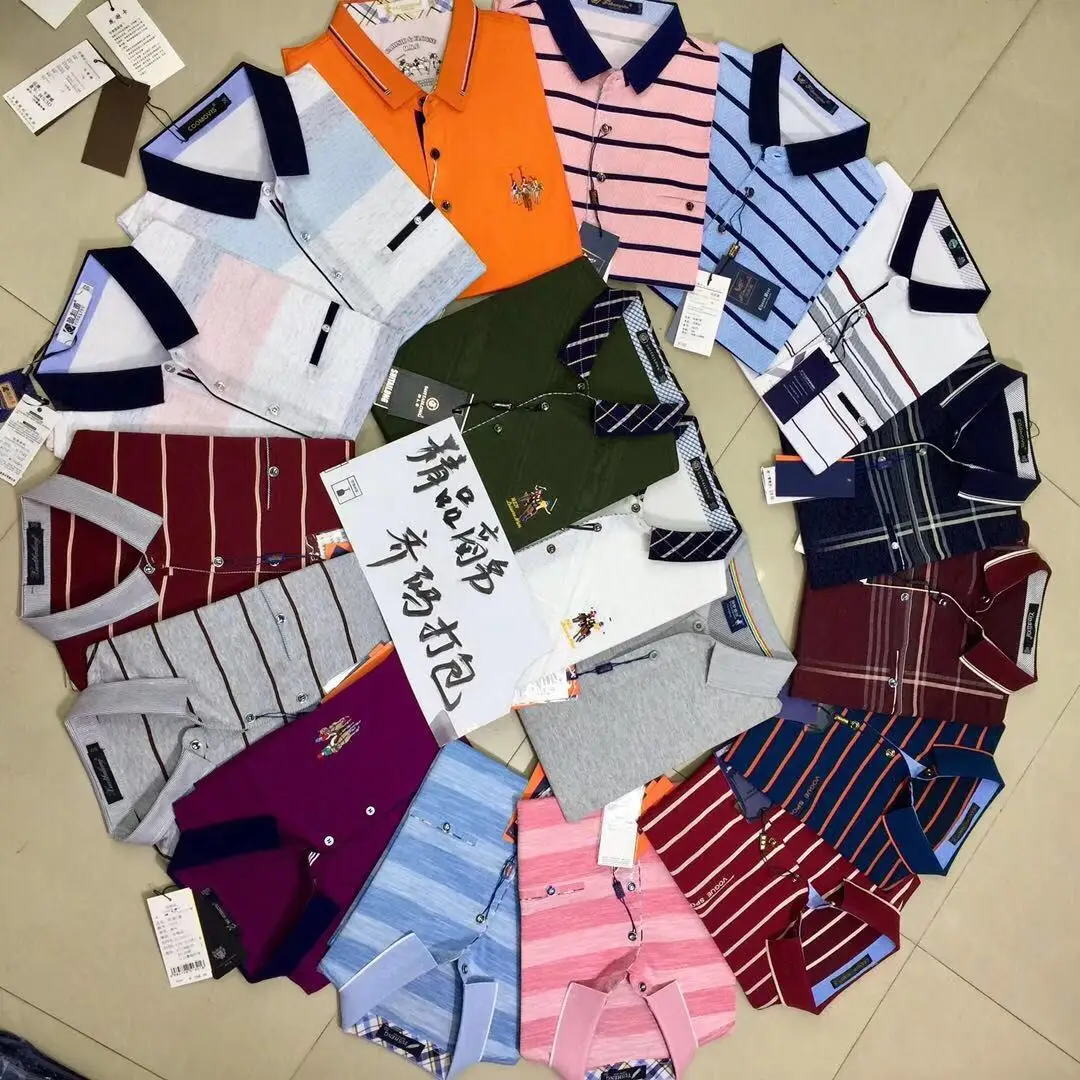 

Men's Polo shirt Korean edition 2022 summer short sleeve T-shirt striped slim youth leisure lapel T-shirt wholesale