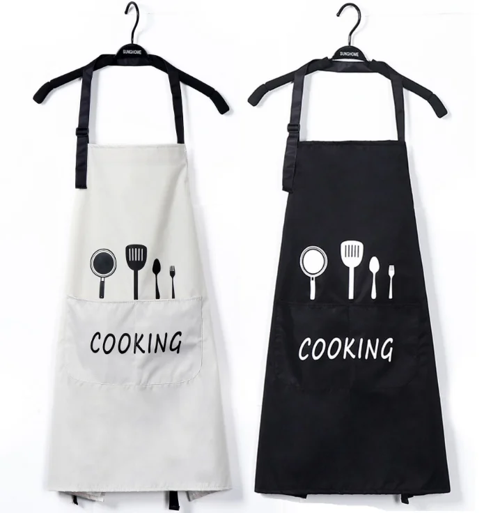

Wholesale Sublimation kids apron logo Chef Hat Painting Custom Logo Kitchen apron for kids, Customized
