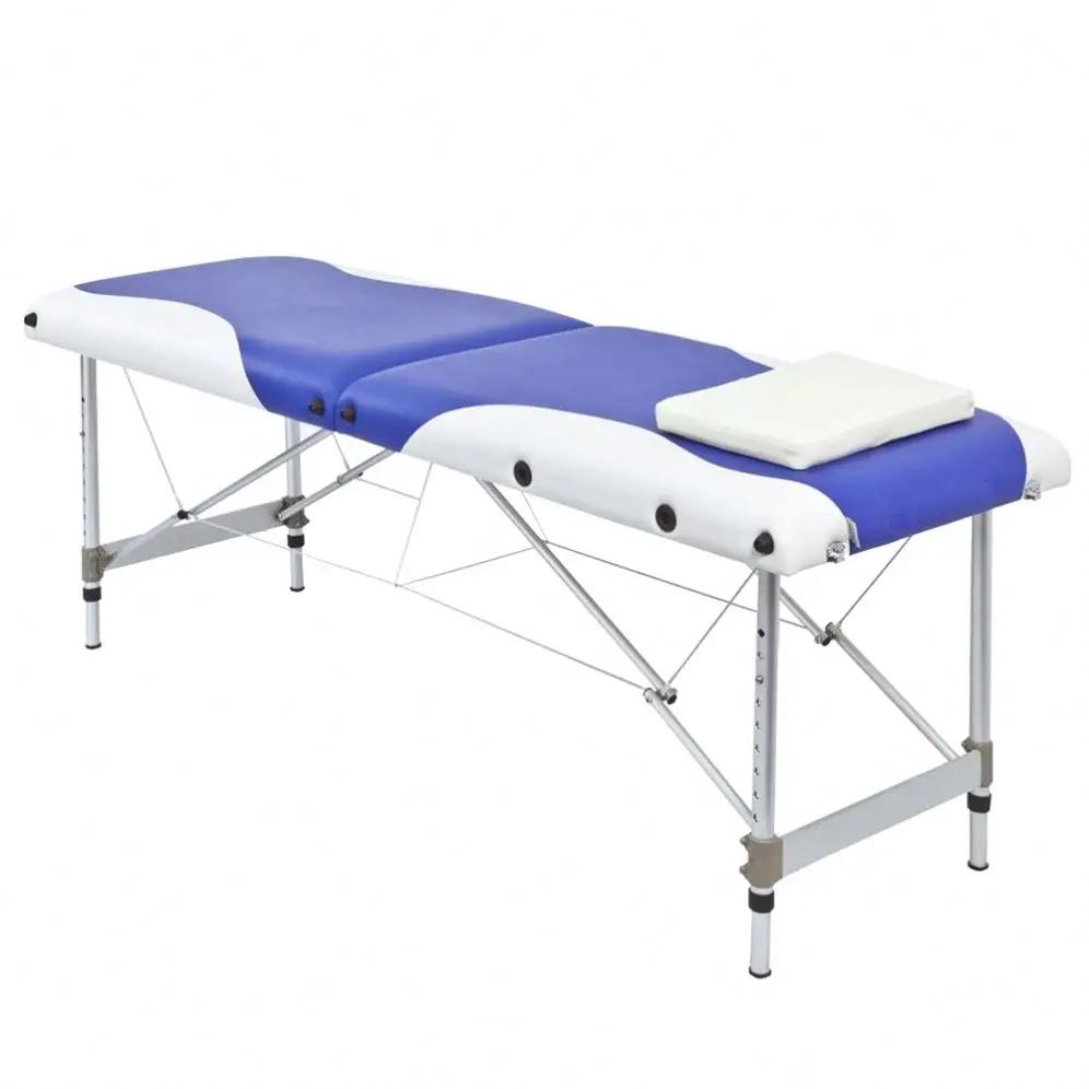 

GESS Portable Massage Table Professional Folding Aesthetic Spa Tattoo Stretchers Couch Beauty Salon Foldable Massage Bed, Black red blue
