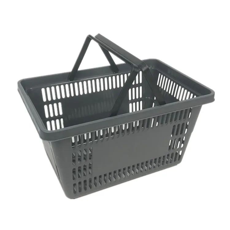 Manufacturer Wholesale Plastic Hanging Basket With 2 Handles For