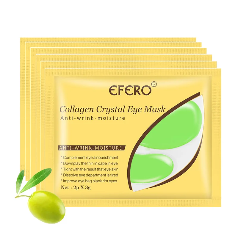 

Hot Sale Anti Aging Anti Wrinkle Crystal Collagen Eye Mask Green Sea Eye Patch, Transparent
