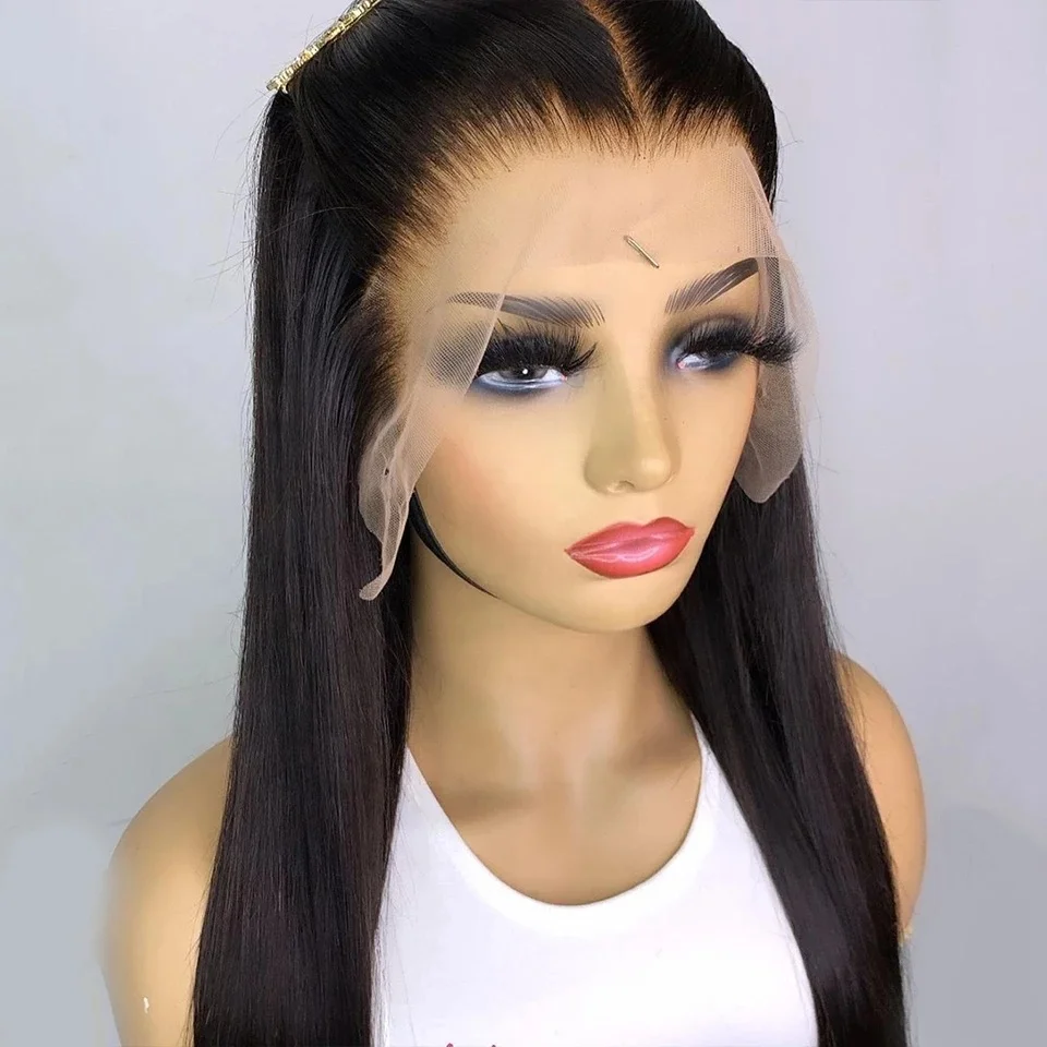 

Hot selling 4x4 13x4 13x6 transparent hd lace frontal wig 180 density frontal lace wig human hair for black women