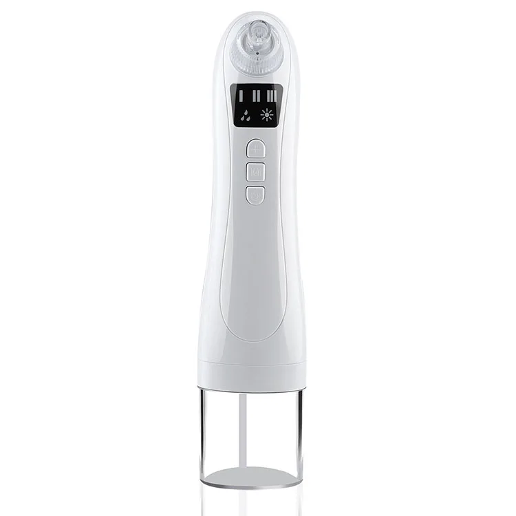 

Electric water bubble acne remover face leaning blackhead remover device, White