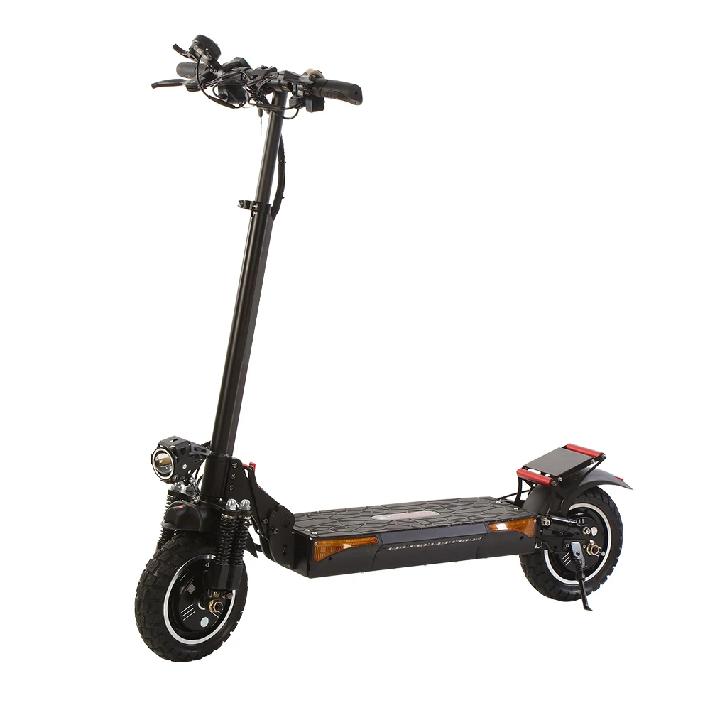 

EU Warehouse 1000w Dual Motor Off Road Electric Scooter 10 Inch Fat Tyre 17.5ah Battery Powerful Dropshipping, Black