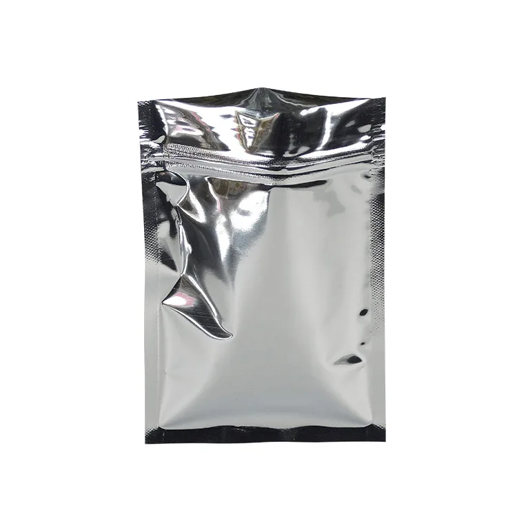 

Aluminum plated ziplock bag with self sealing light proof aluminum foil