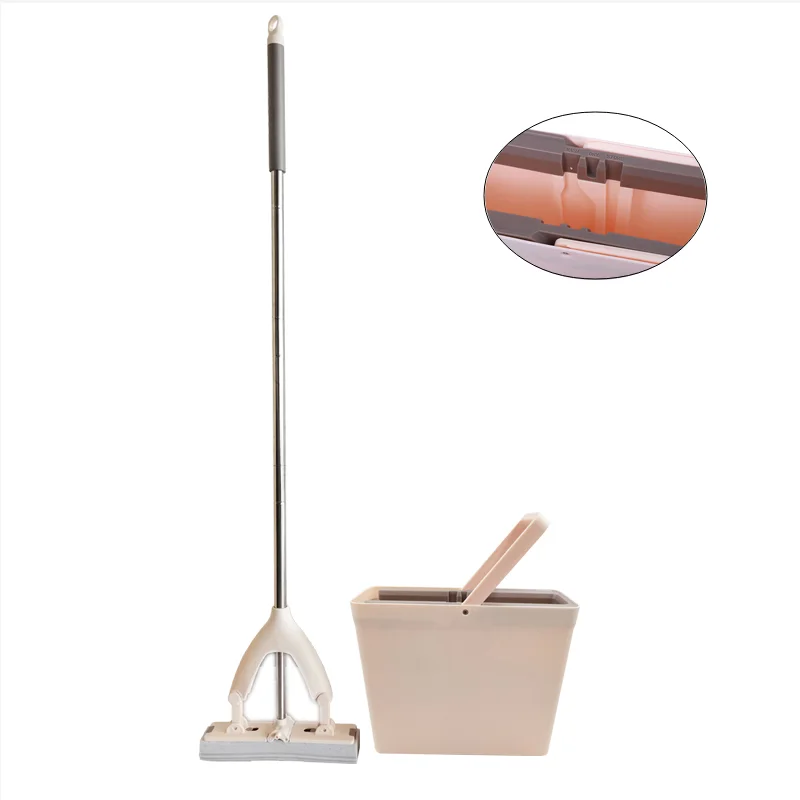 

Zhejiang Green home house utilities swifter super function PVA sponge mop and bucket set