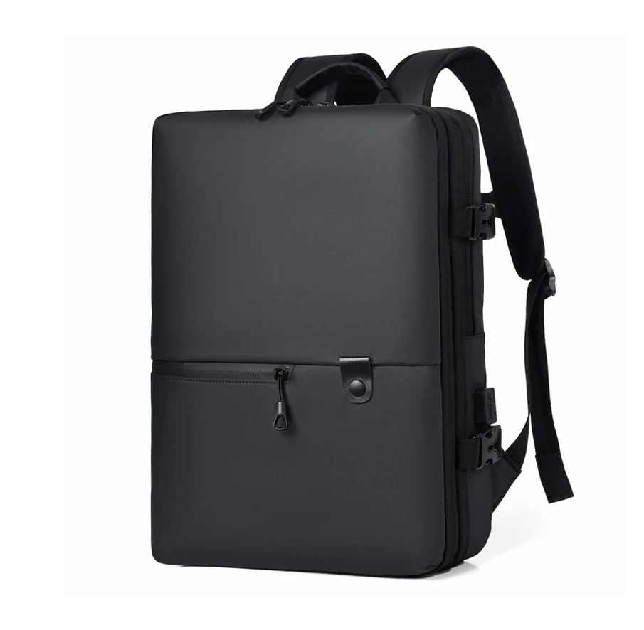 

Large Capacity Men's Backpack Factory Custom Logo Bag 15.6inch USB Waterproof Expandable Travel Backpack