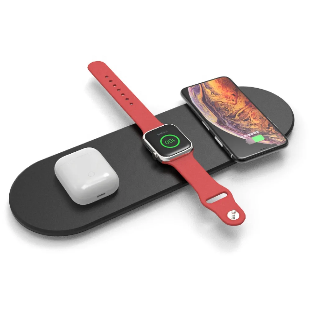 

2021 Qi Wireless Charger 3 in 1,3 in 1 Wireless Charger for All Smart Phones/ Watch/Earphone