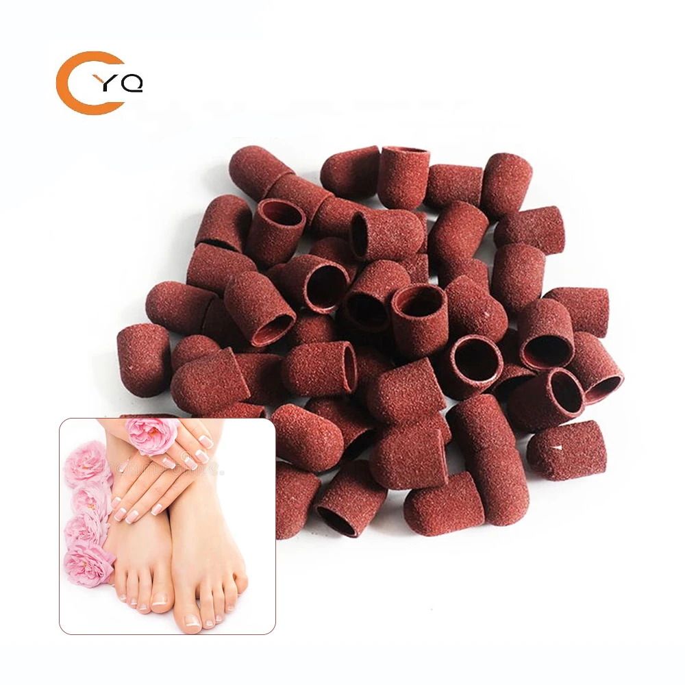 

High quality low price 13mm abrasive Nail Art blue pedicure Sanding cap