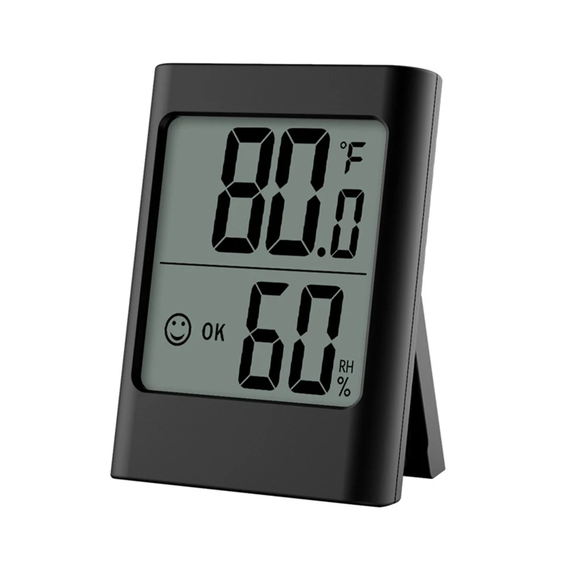 

Household Digital thermometer hygrometer Indoor thermo-hygrometer Digital Humidity Gauge, Black