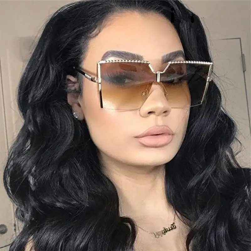 

2021 Sunglasses Fashion Ladies Metal UV400 Shades Gradient Ocean Party Sun Glasses Sunglasses 2021