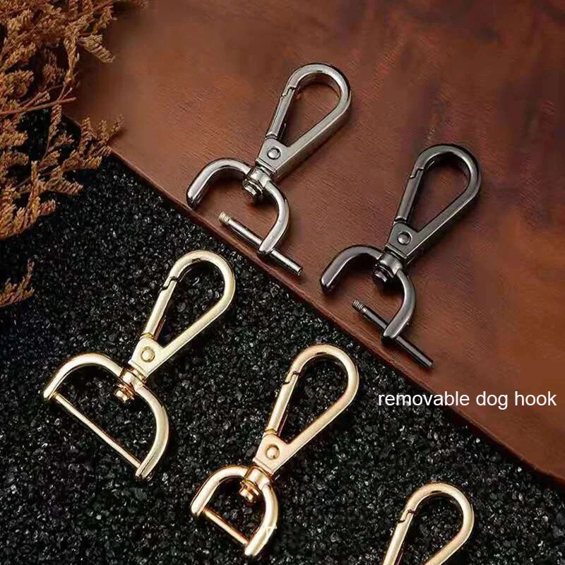 

Fashion Zinc Alloy Snap Hook gold metal dog buckle adjust lanyard hook key chain metal swivel snap hook