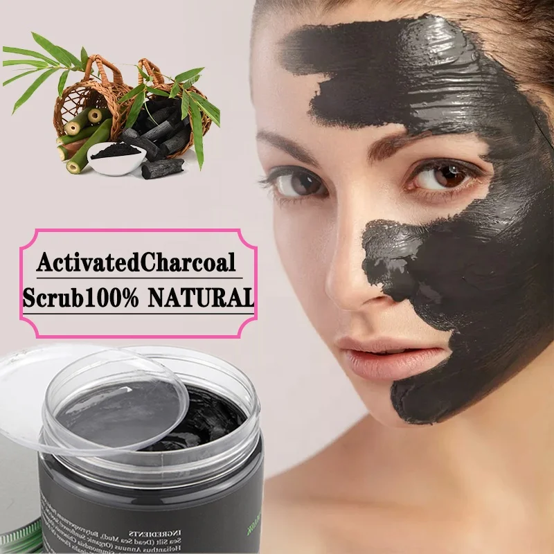 

Oem Odm Private Label Deep Cleansing Face Moisturizing Korea Charcoal Black Dead Sea Mud Facial Mask, Purple