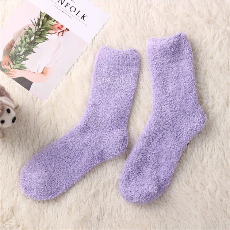 Wholesale Thermal Fuzzy Terry Socks Winter Indoor Women Fluffy Unisex ...