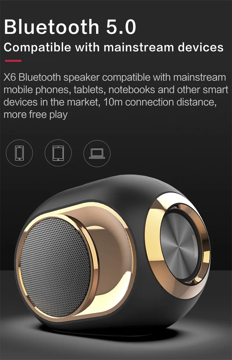 Vibration Speaker Altavoc Portatil Outdoor Support Hands-free Bt Speaker Portable Mini Bass Wireless Speaker - ANKUX.COM