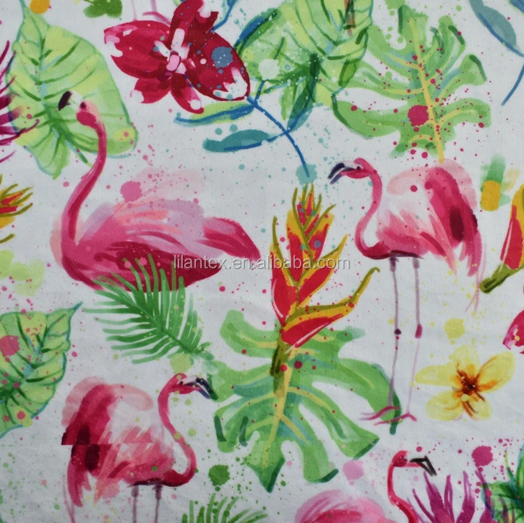 
Custom digital printing minky plush fabric wholesale 