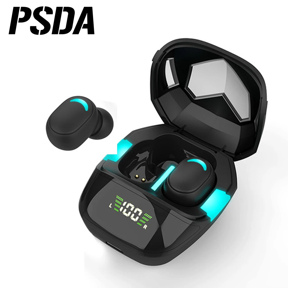 

PSDA Newest Colorful Gaming Headset G7S TWS Wireless Earphones With Charging Bin Full Frequency HIFI Moving Iron Heads