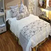 Hotel Textile Suppliers Best Selling Bedding Set Double White with 400 Thread Count Cotton Fabric