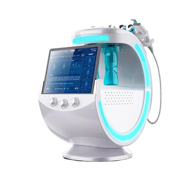 

2021 Portable Multifunction 7 in 1 Crystal Diamond Hydro Facial RF Microdermabrasion skin analyzer Beauty Machine