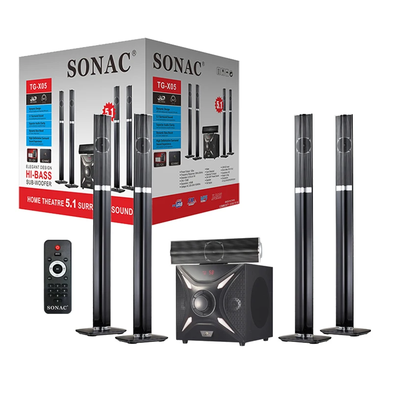 

Sonac TGX05 HI FI home theater system X-BASS BT with remote control 5.1speaker