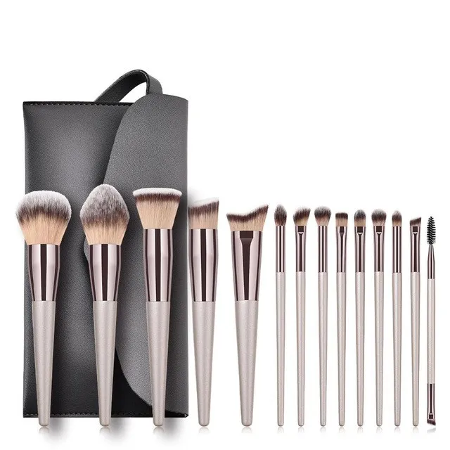 

Private Label 14PCS Makeup Brushes Tool Set Cosmetic Brush Beauty Make Up Brush Pincel Maquiagem Kit, Champagne gold